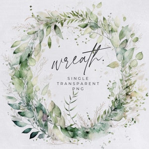 Autumn Wreath Clipart, SINGLE IMAGE, Fall Watercolor Wreaths, Half Wreath, Wedding Invitation Clip Art, Rustic Leaves, transparent png