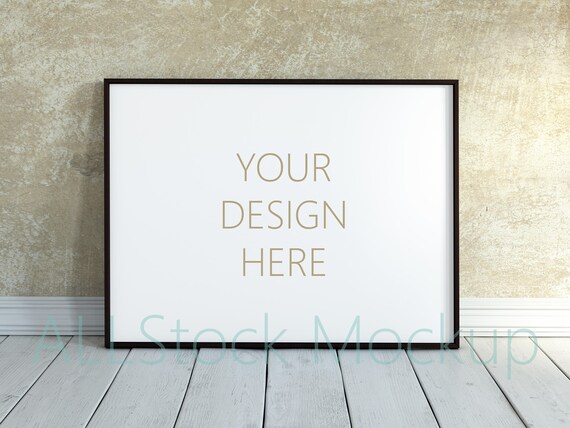 Retro Style Styled Stock Mockup Digital Mockups Frame Mockups Styled Mockup Art Mockup Art Work Mockup