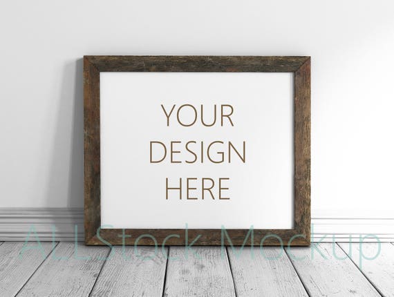 Wooden Frame Mock Up Styled Frame Mockup Vertical Frame