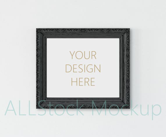 Empty Frame Styled Stock Photography Digital Frame Mockup Frame Mockup Black Frame Mockups Black