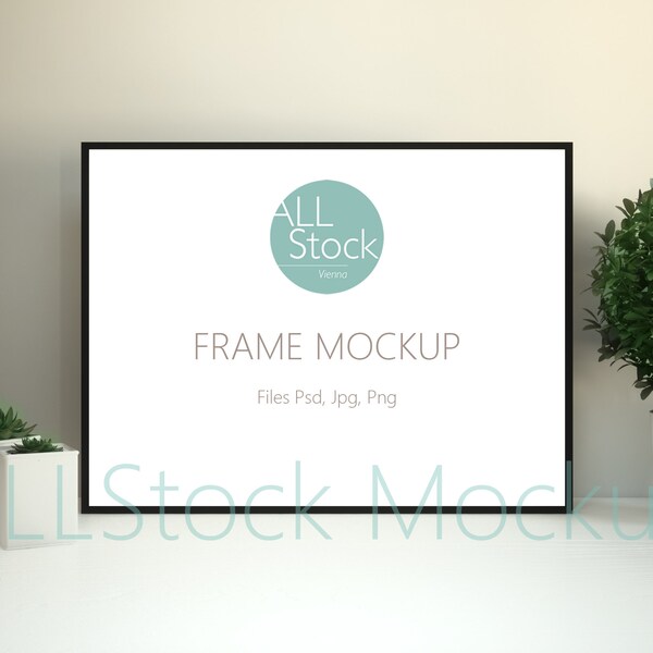 Wooden frame mock up,  Vertical Frame , Frame Mockup, Styled Photography Mockup