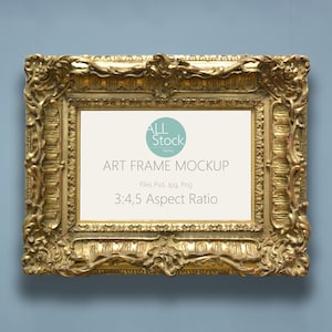Old Frame Mockup, frame mockup, digital frame, wall art mockup, frame template, artwork display, printable art, instant download
