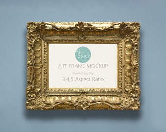 Old Frame Mockup, frame mockup, digital frame, wall art mockup, frame template, artwork display, printable art, instant download