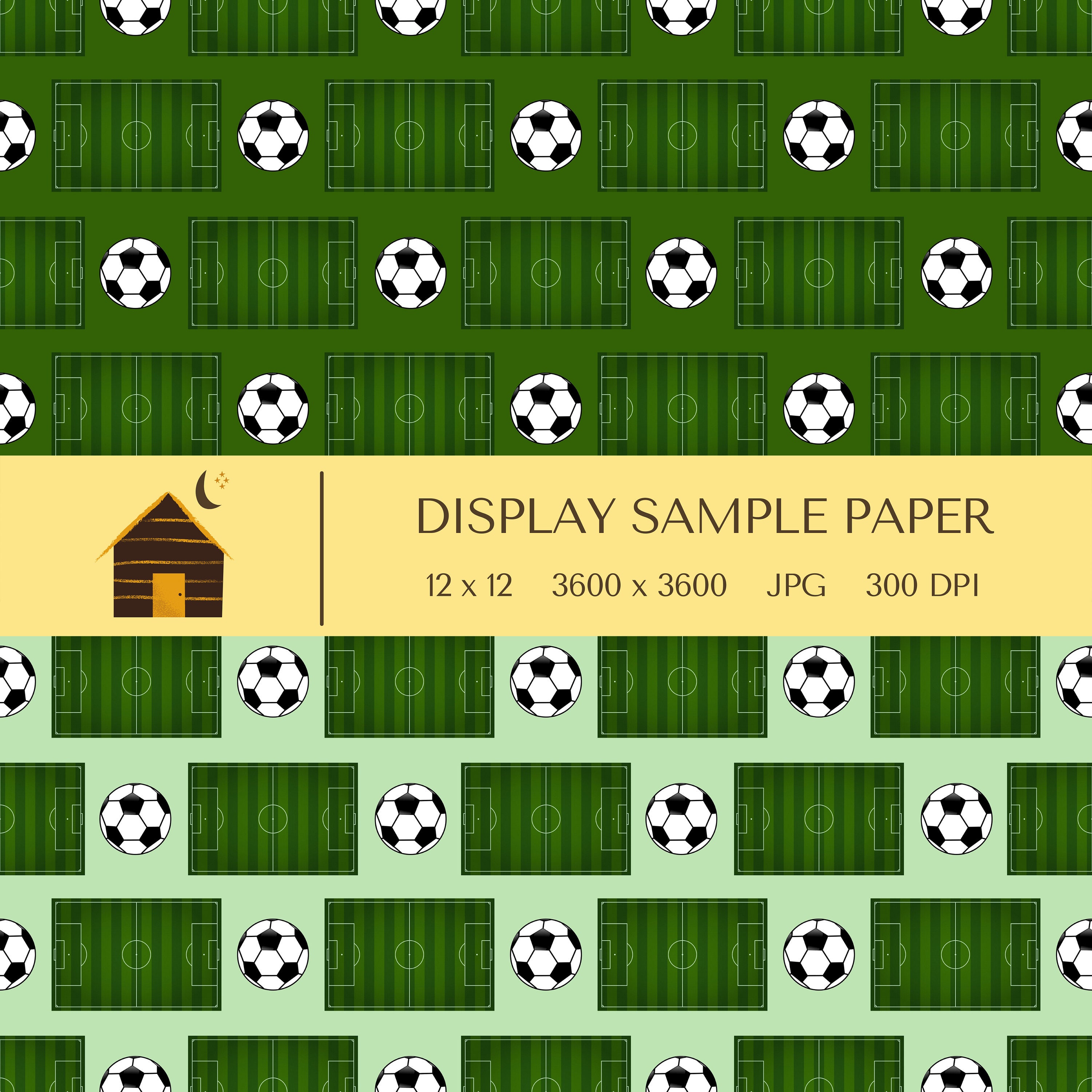 Soccer Digital Paper Scrapbook Paper Seamless Instant - Etsy