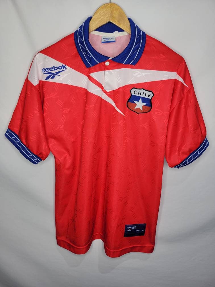 Vintage 90s Reebok Chile National Team Soccer Jersey Men's - Etsy