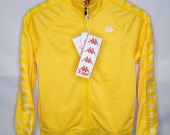 kappa track jacket yellow