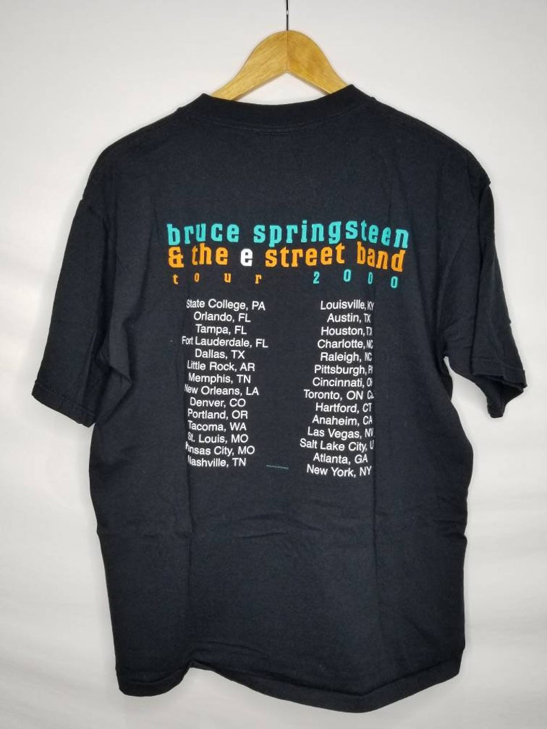 Bruce Springsteen The E Street Band 2000 Tour Tshirt Short Sleeve Size Large Men