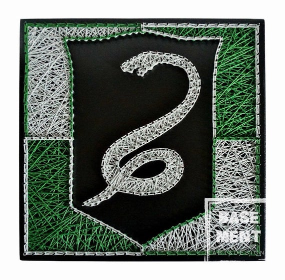String Art Harry Potter Serpeverde Etsy