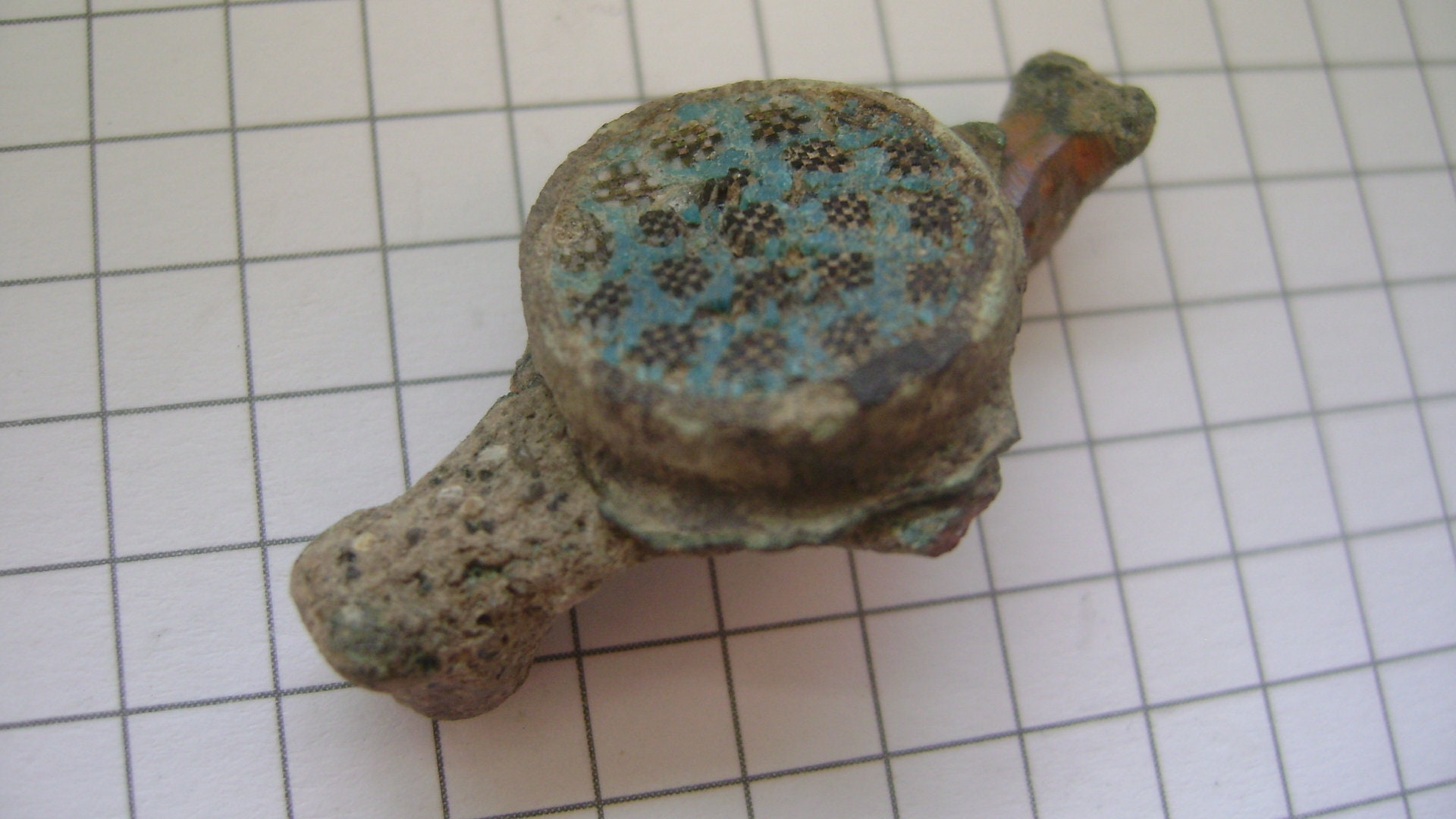 Beautiful ancient Roman brooch with enamels 24 century Etsy