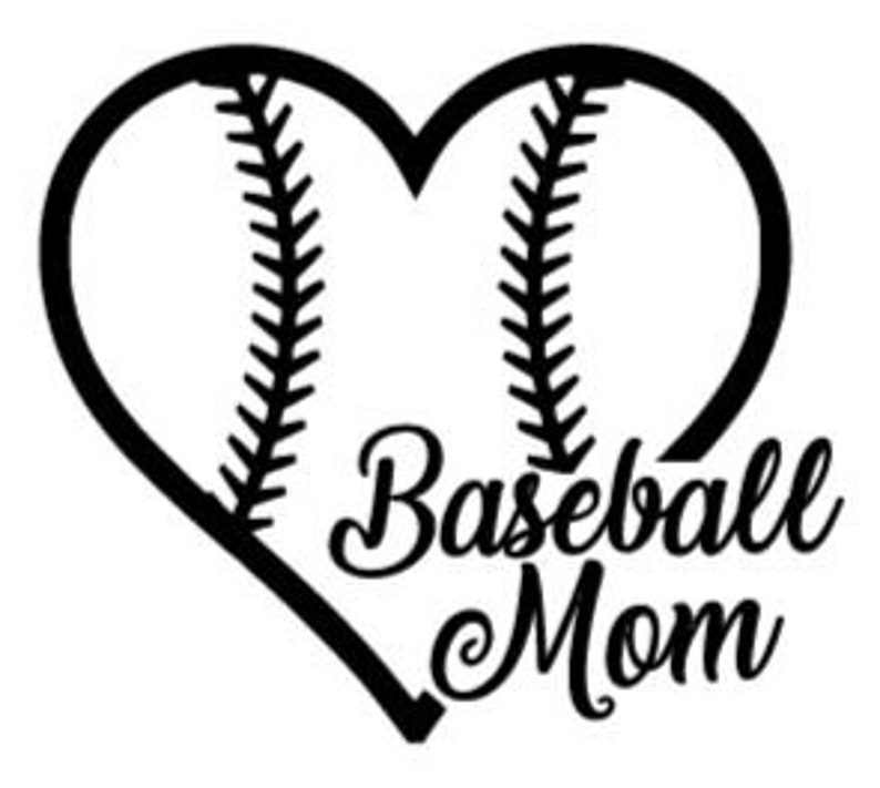 Baseball Mom Decal | Etsy