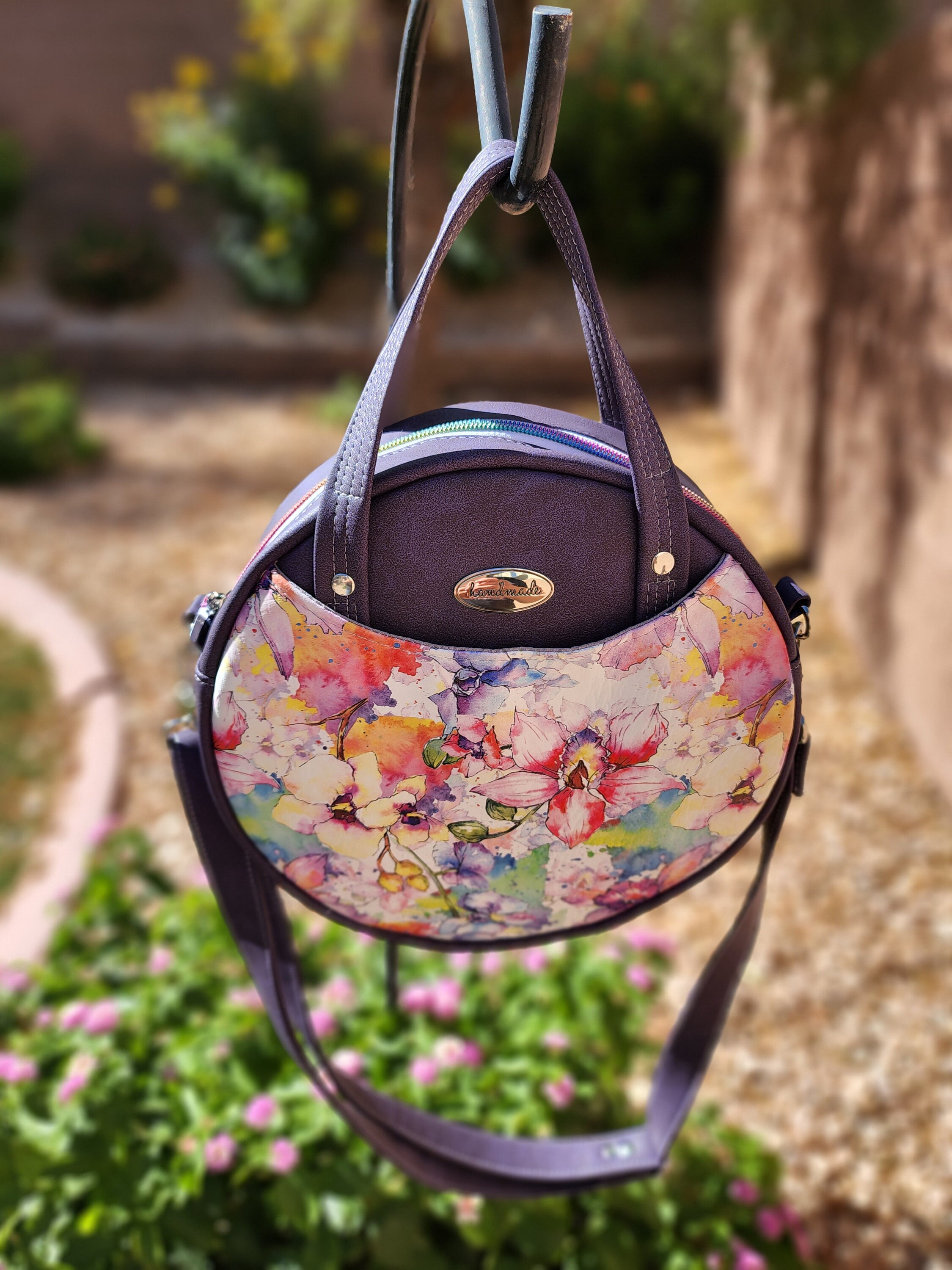 Watercolor Orchids Magdalena Crossbody 