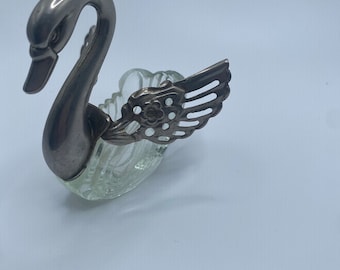 Salière Crystal Swan