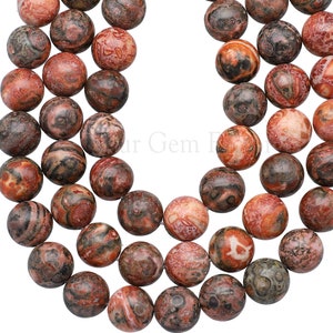 8mm Multicolor Red Leopard Skin Jasper Beads Grade AA Genuine Natural Gemstone Round Loose Beads