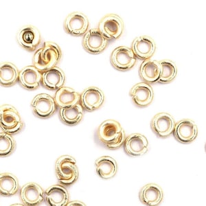500 Pcs 4mm Gold-Plated Jump Rings, Open Jump Rings for Jewelry Making, DIY Craft Supplies, Gold Connector Rings, Bulk Jewelry Findings