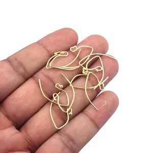 23x13 mm Sterling Silver Ear Wire Sold by 2 Pairs