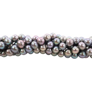 7 - 6 MM Gray Potato Freshwater Pearls Beads Jewelry Making Supply