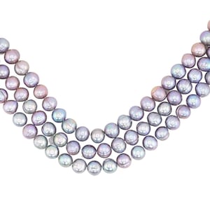8 MM  Peacock Near Round Freshwater Pearls Beads Strand for Bracelet Necklace Jewelry Making Design, Loose Craft Supplies, Beading