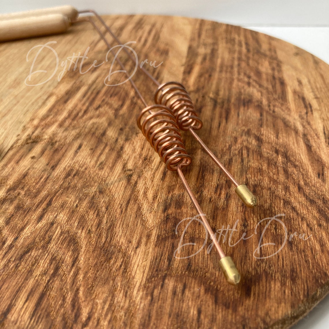 2 Copper Dowsing Rods With Resonator Dowsing Pendulum as Etsy