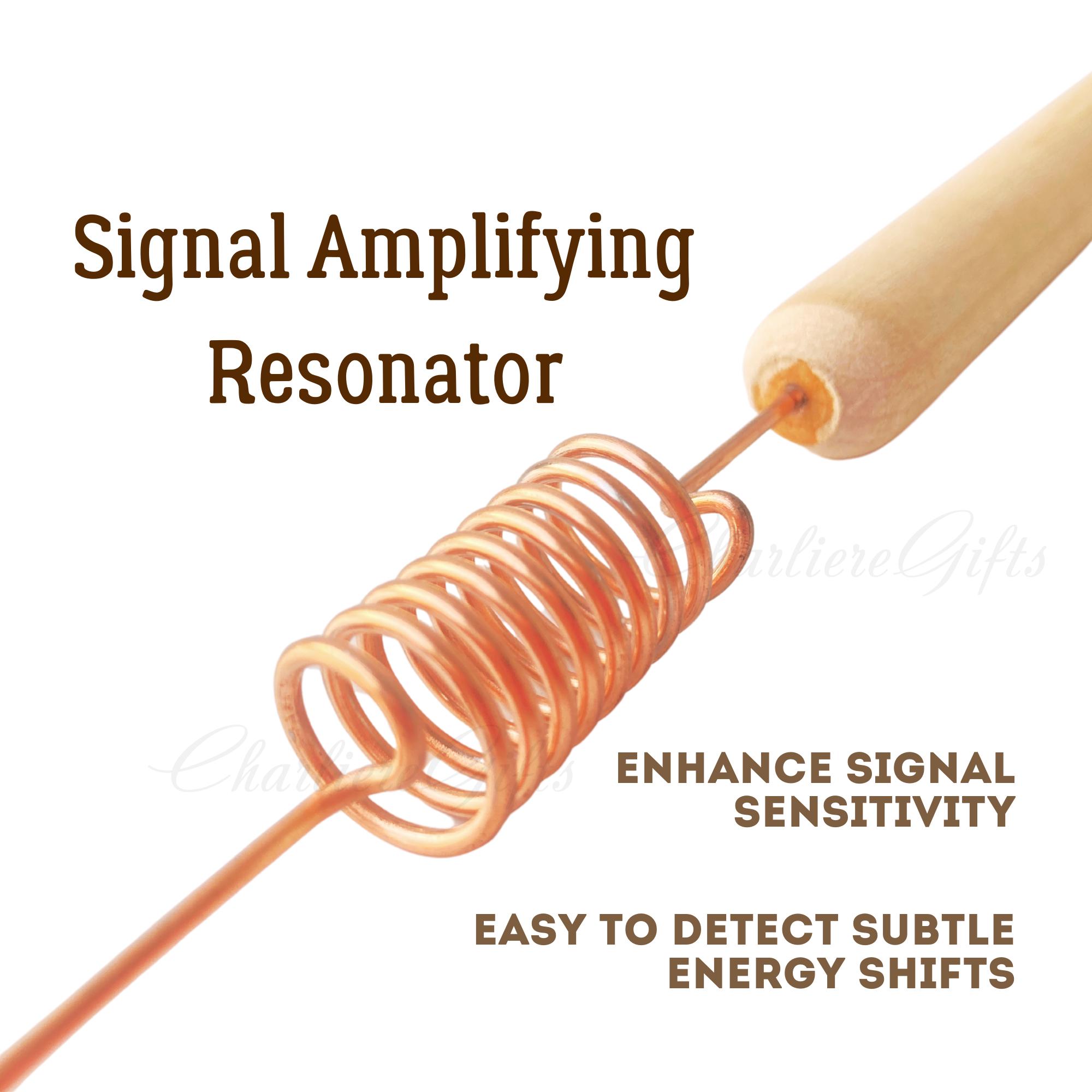 Copper Dowsing Rod Bobber With White Quartz Crystal | Tensor Rod ...