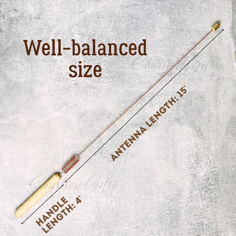 Spiritual Rods Copper Dowsing Rod Bobber With Brass Tip | Portable Divining Rod ...