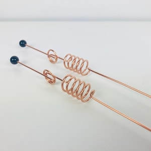 Handmade Copper Dowsing Rod with Shungite Tip | Divining rod | Divination Rod | Copper dowsing rods with crystals | Sacred Cubit 144 MHz image 9