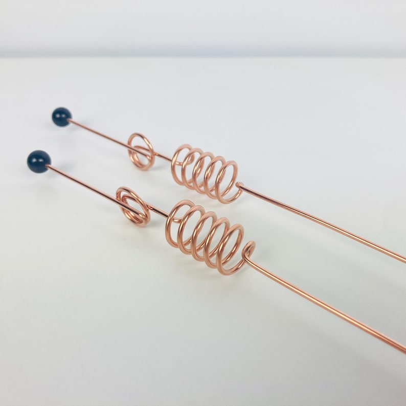 Handmade Copper Dowsing Rod with Shungite Tip | Divining rod | Divination Rod | Copper dowsing rods with crystals | Sacred Cubit 144 MHz image 9