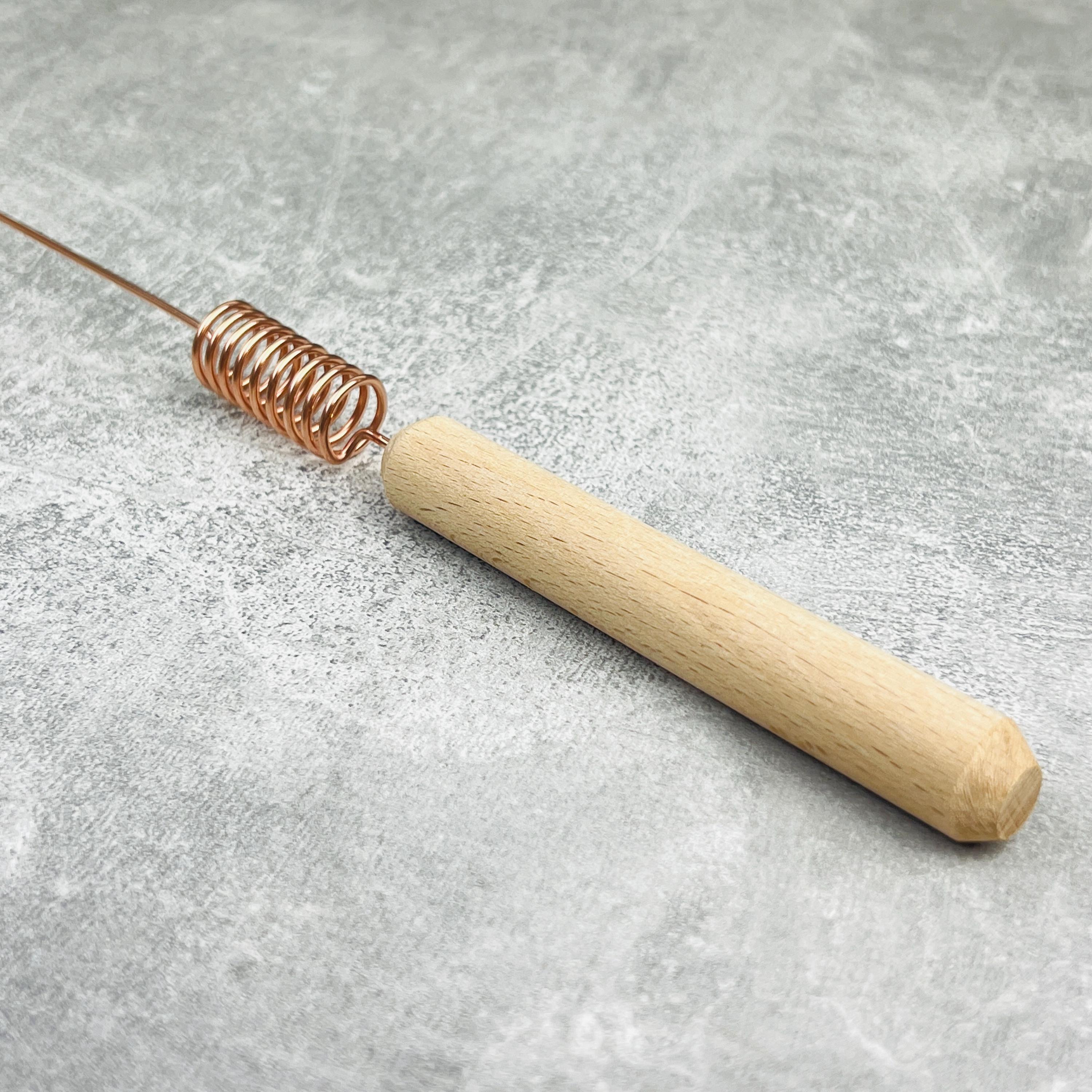 Copper Dowsing Rod Bobber With Serpentine Crystal | Biotensor | Dowsing ...