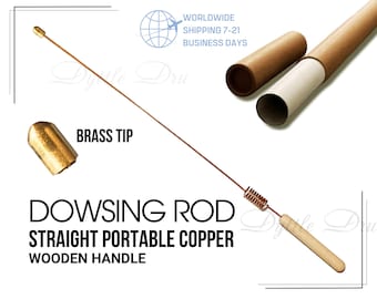 One-Handed Copper Dowsing Rod Bobber with Brass Tip