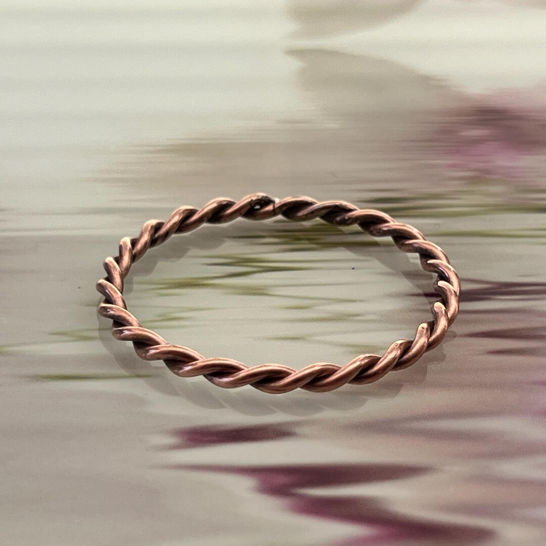 Tensor Rings Copper Twisted Copper Tensor Ring - for Water Structuring, Energy ...