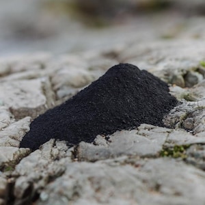 Shungite AUTHENTIC Powder 3 oz | Raw Shungite sand | Healing Gemstone Sand | | Natural untreated shungite crystal | Schungit sand