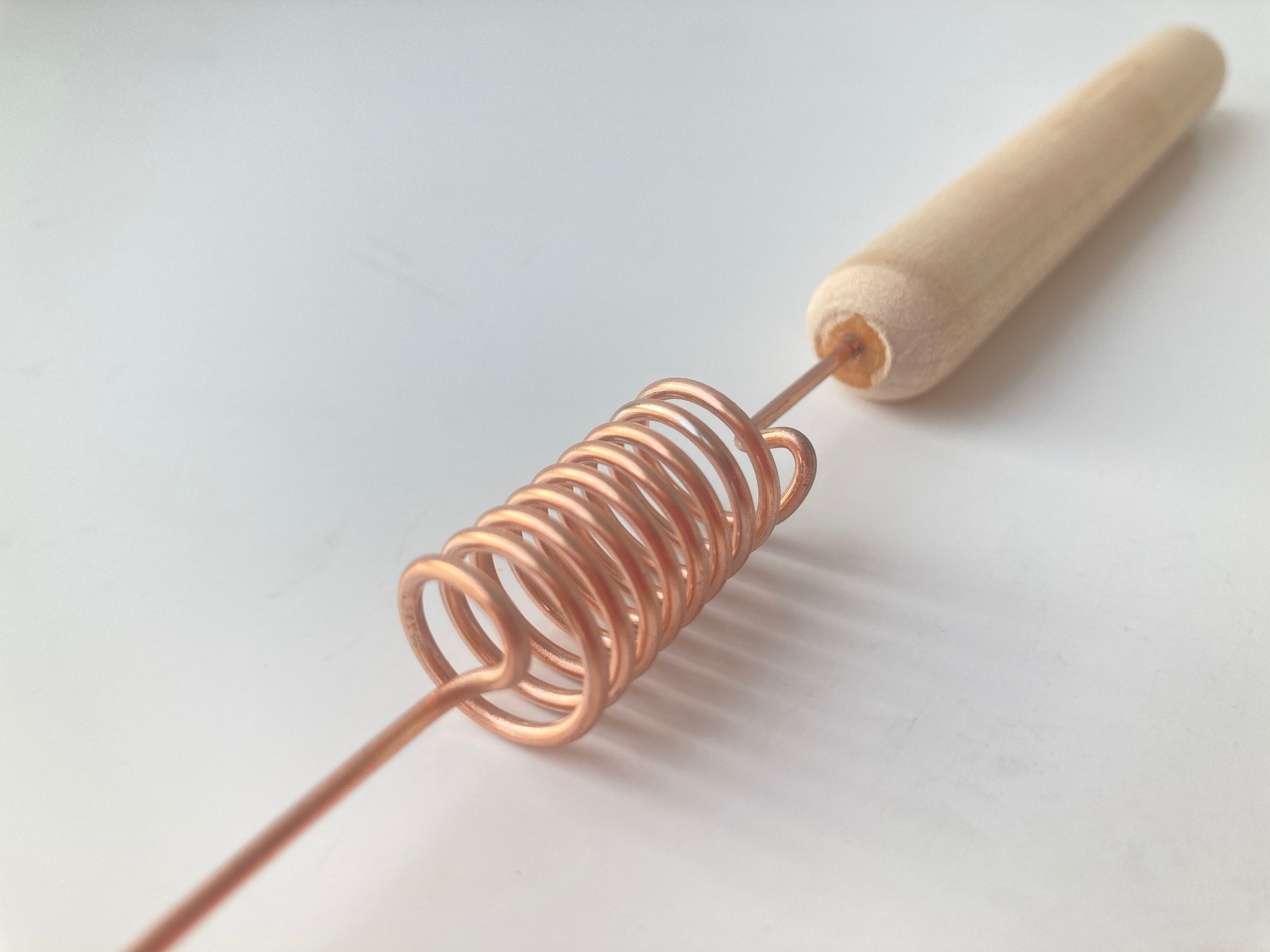 2 Copper Straight Dowsing Rods Bobber With Onyx Tip Pair of Divining