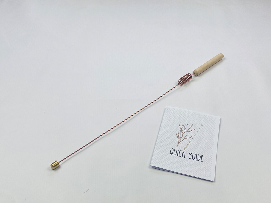 Onehanded Copper Dowsing Rod Bobber With Brass Tip Etsy
