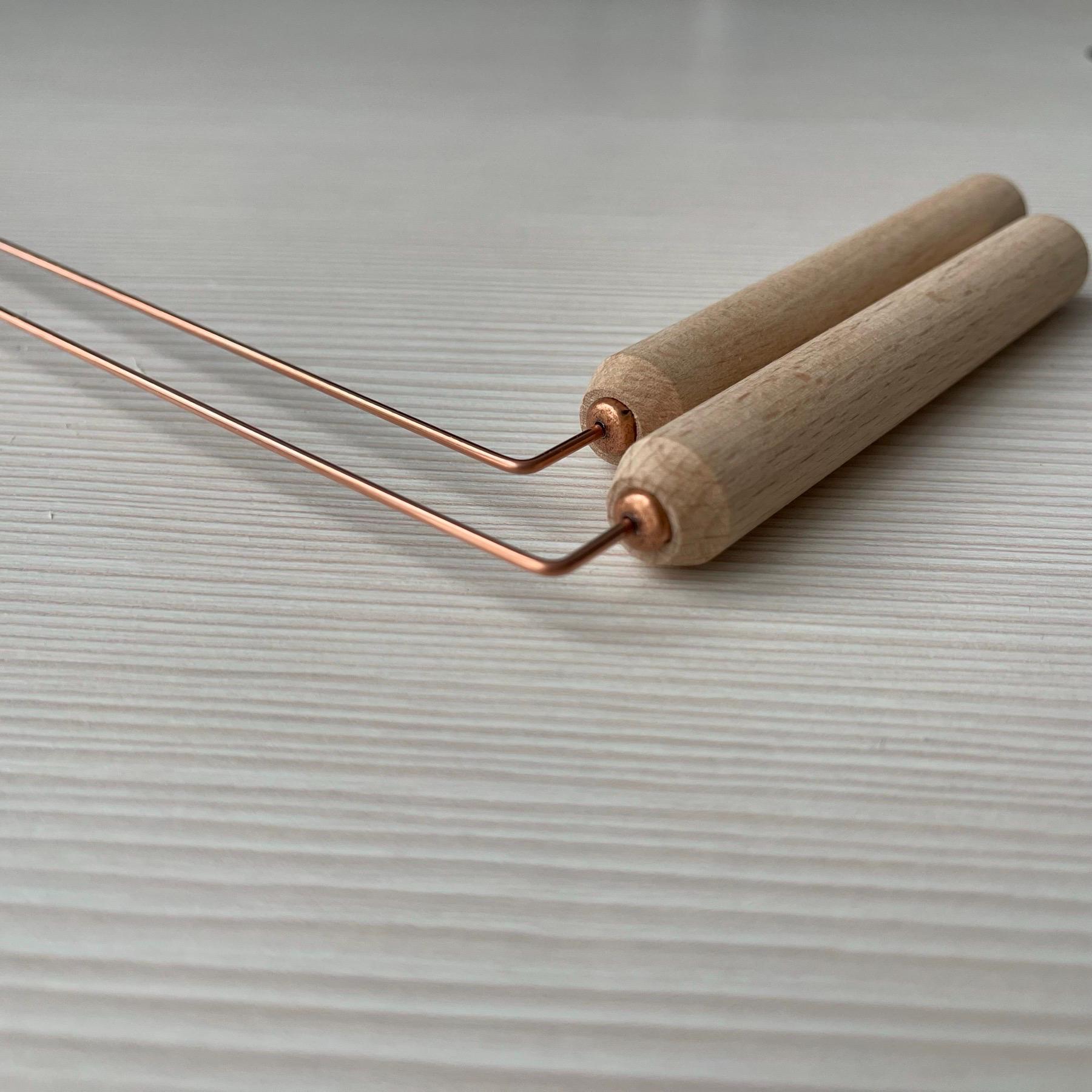 Roman Divination Rods USA 2 Copper Dowsing Rods With Moonstone | Pair of Divining Rods ...