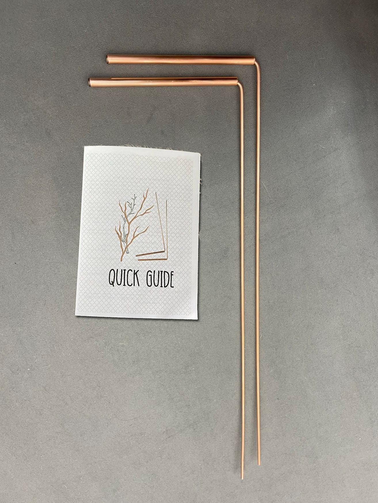 Dowsing Rods Handle Dowsing Rods Solid Copper With Copper Handles | Divining Rods for ...