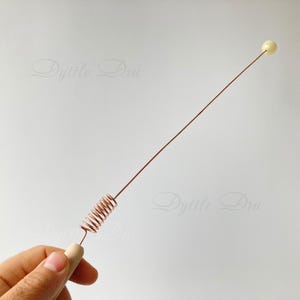 Copper Dowsing Rod Bobber with Onyx Crystal image 6