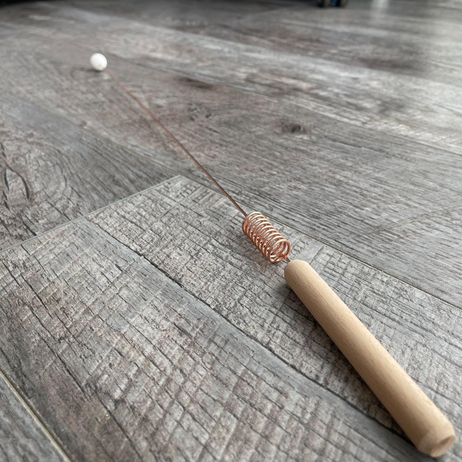 Copper Dowsing Rod Bobber With White Quartz Crystal | Tensor Rod ...