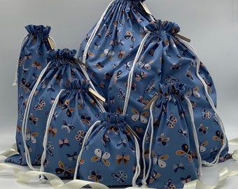 Flutter Byes - Cotton Drawstring Bags