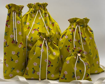 Hummingbird - Premium Cotton Gift Bags