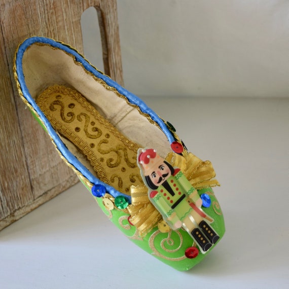Nutcracker Toy Soldier Decorated Pointe Shoe Nutcracker Etsy