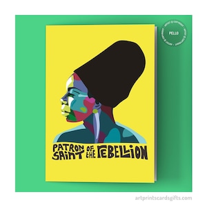Nina Simone card - Patron Saint of the Rebellion - Card for music fan - Civil Rights - Black Lives Matter - BLM