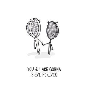 Oasis Card - Sieve Forever - Liam Gallagher, Noel Gallagher, Live Forever, Music card, blank greeting card