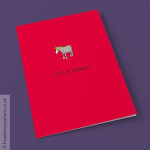 Little Donkey Christmas Card