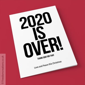 Happy Xmas (2020 Is Over) Christmas Card – Happy Xmas War Is Over John Lennon Parody Card