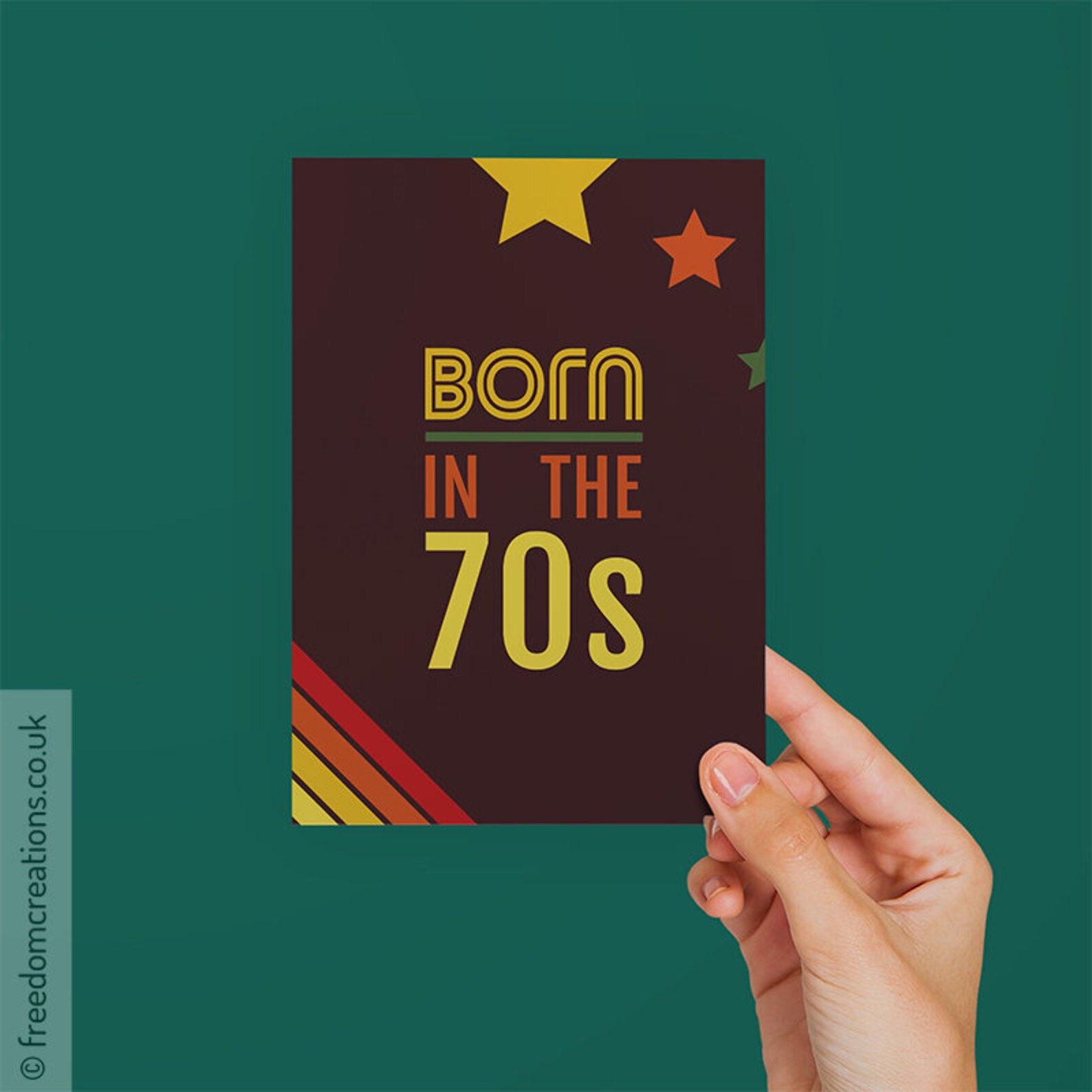 IC&G 2025 70th Birthday Card - Happy Birthday Year You Were Born