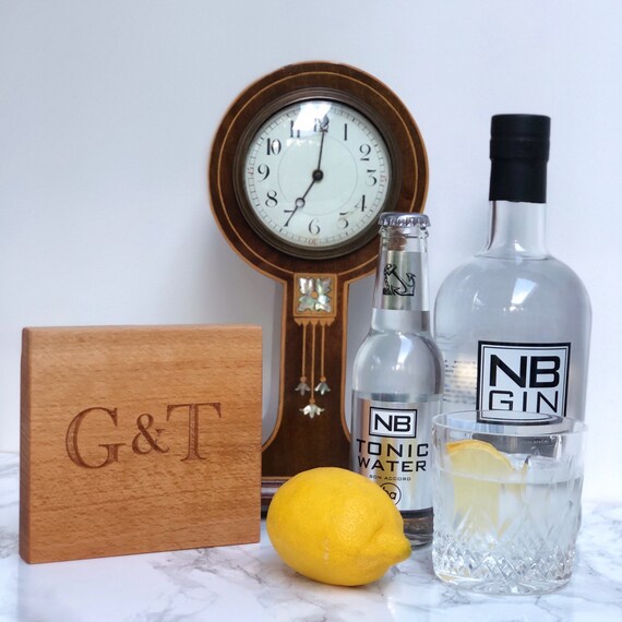 G T Mini Wooden Chopping Board Gin And Tonic Gin Lovers Etsy