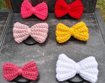 Crochet Hair Bows, Hair Bows, Crochet Hair Accessories,  Hair Accessories, Girl Accessories, Toddler Accessories, Toddler Hair Bows