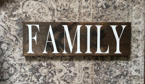 Family Sign Rustic Family Sign Family Rustic Sign Wood Etsy