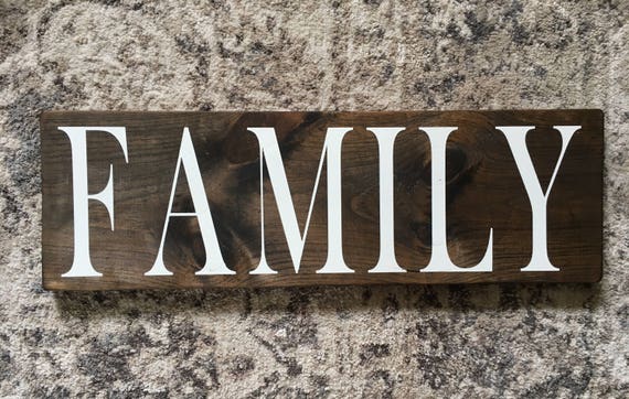 Family Sign Rustic Family Sign Family Rustic Sign Wood Etsy