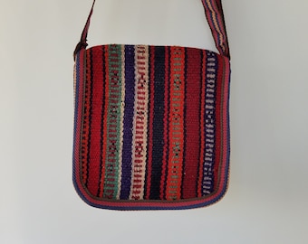Handmade Kilim Crossbody Bag: Bohemian Ethnic Shoulder Bag