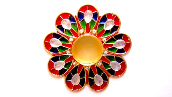 Kundan Diya Etsy